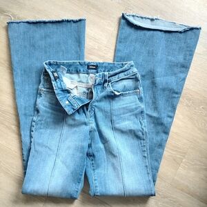 Express Light Blue Flare Jeans